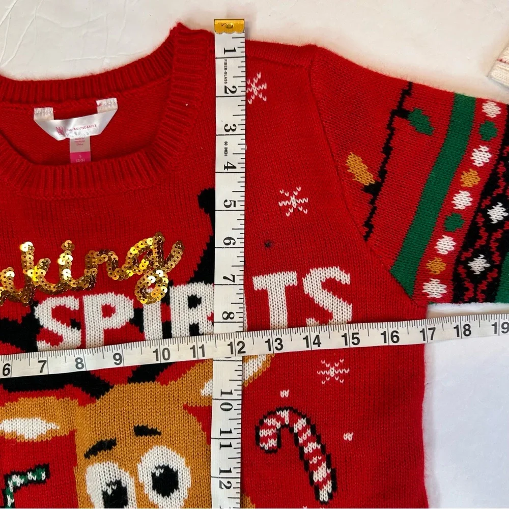 No Boundaries Ugly Christmas Sweater Colorful|Making Spirit Bright |Size S3-5